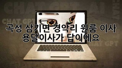 곡성 삼기면 경악리 원룸 이사? 용달이사가 답이에요!